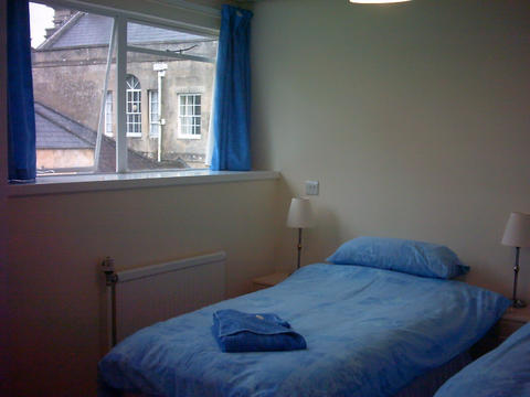 A twin bedded room at Ammerdown. Twin room